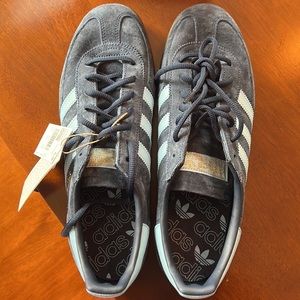 NIB Adidas Handball Spezial sneakers, Collegiate Navy, Sky & Gum, US Men’s 10